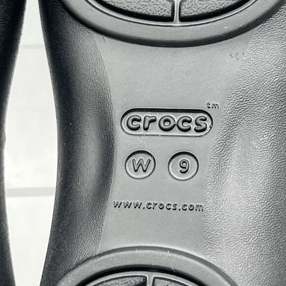 Crocs NEW Womens 8 Kelli Black Ballet Flat Shoes Slip On Comfort Loafer Office - Picture 10 of 11